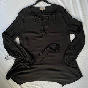 Cloth & Stone black long sleeve tunic shirt